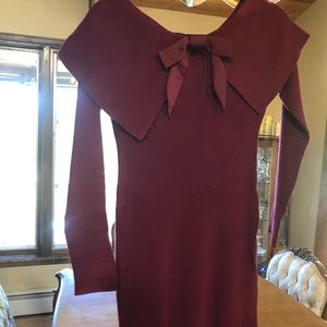 NWT White House Black Market maroon sweater